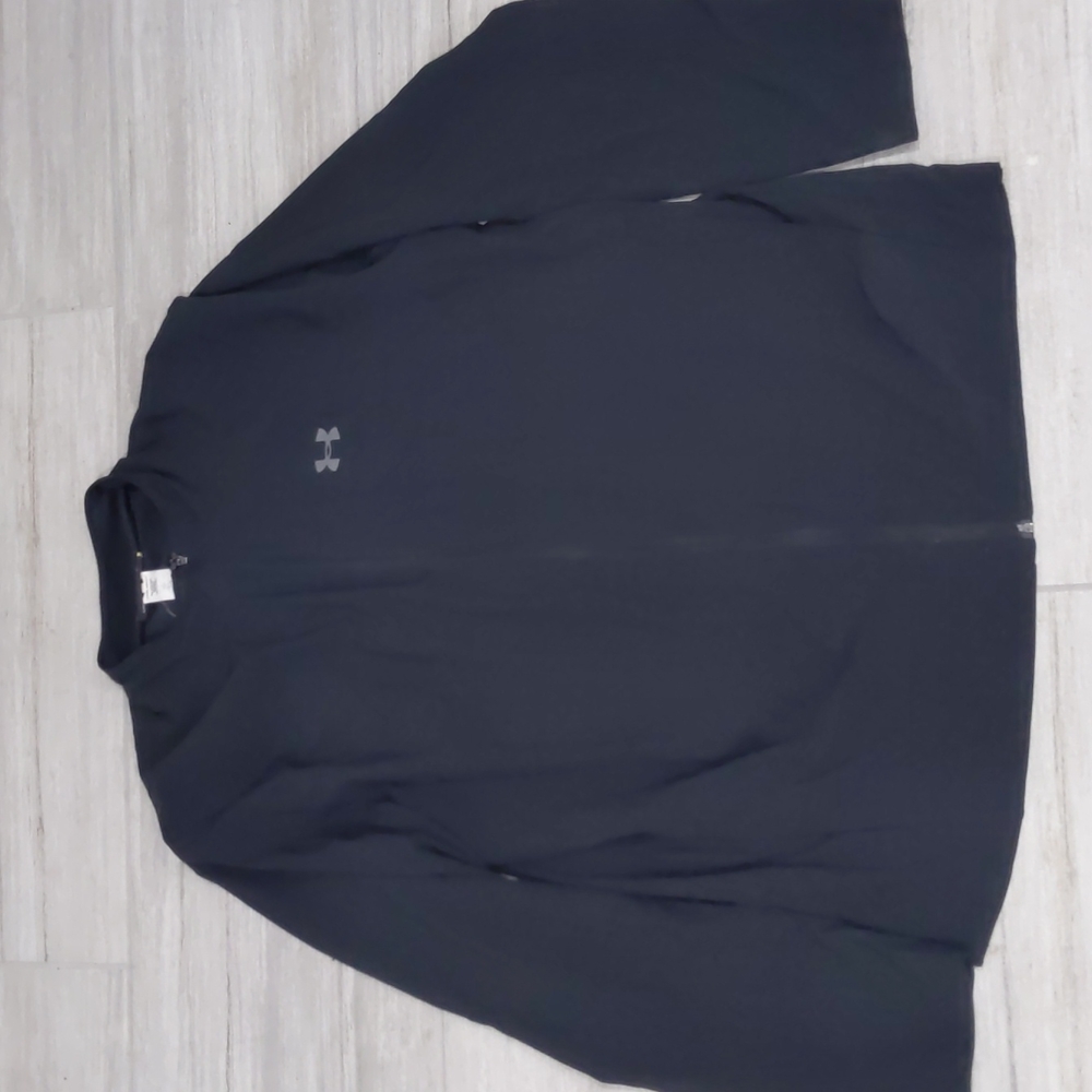3/$30 Under Armour full zip lightweight black athletic jacket windbreaker 2XL